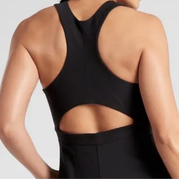 Athleta Black “Winona” UPF 50 Racerback Midi Dress - Picture 3 of 5